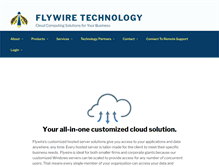 Tablet Screenshot of flywiretechnology.com